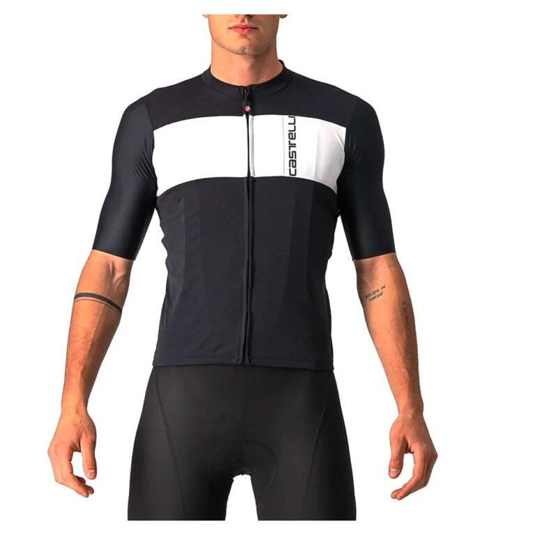 Castelli Prologo 7 Short Sleeve Jersey XS Light Black / Silver / Ivory - 2XL Light Black / Silver / Ivory