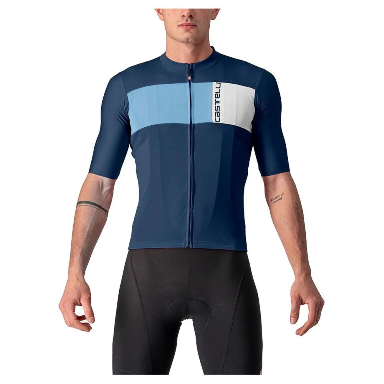 Castelli Prologo 7 Short Sleeve Jersey XS Belgian Blue / Blue Drive / Silver - L Belgian Blue / Blue Drive / Silver