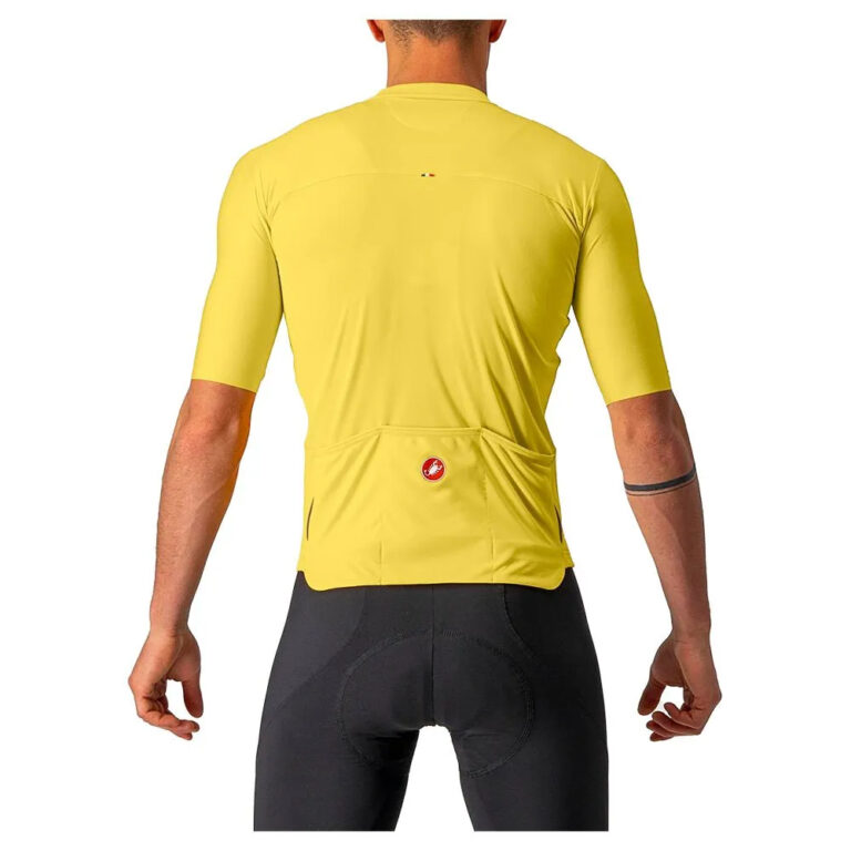 Castelli Prologo 7 Short Sleeve Jersey S Passion Fruit / Ivory / Avocado Green - 3XL Passion Fruit / Ivory / Avocado Green - Image 2