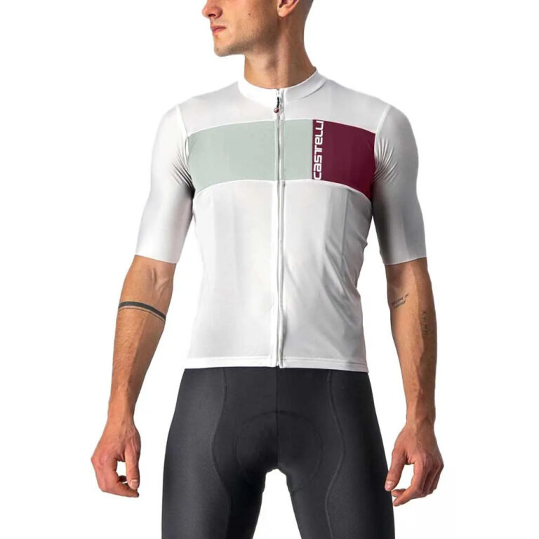 Castelli Prologo 7 Short Sleeve Jersey S Silver / Grey / Defender Green - 2XL Silver / Grey / Defender Green