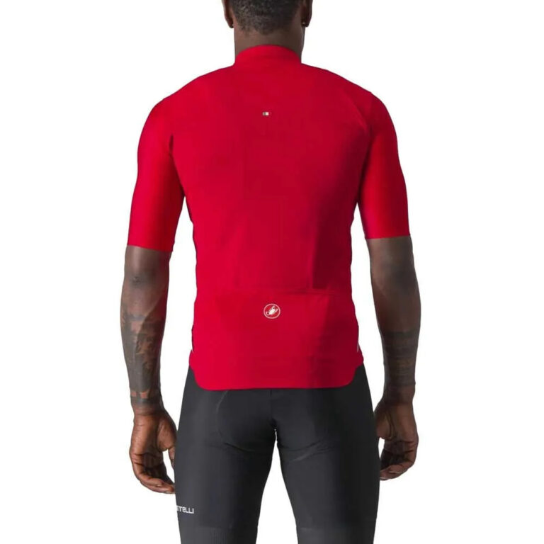 Castelli Prologo 7 Short Sleeve Jersey M Red / Silver Gray-Black - Image 2