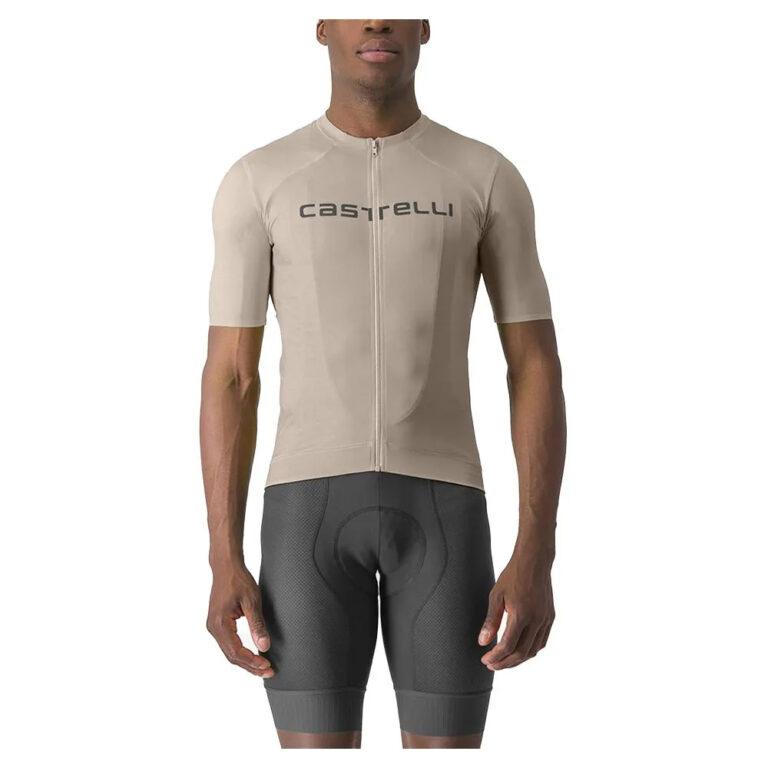 Castelli Prologo Lite Short Sleeve Jersey S Clay / Gunmetal Gray - XL Clay / Gunmetal Gray