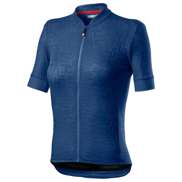 Castelli Promessa Jacquard Short Sleeve Jersey L Agata Blue - XL Agata Blue