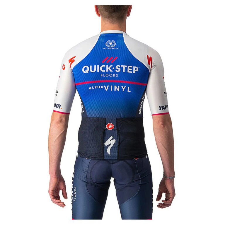 Castelli Quick-Step Aero Race 6.1 Short Sleeve Jersey 2XL Belgian Blue / White - Image 2