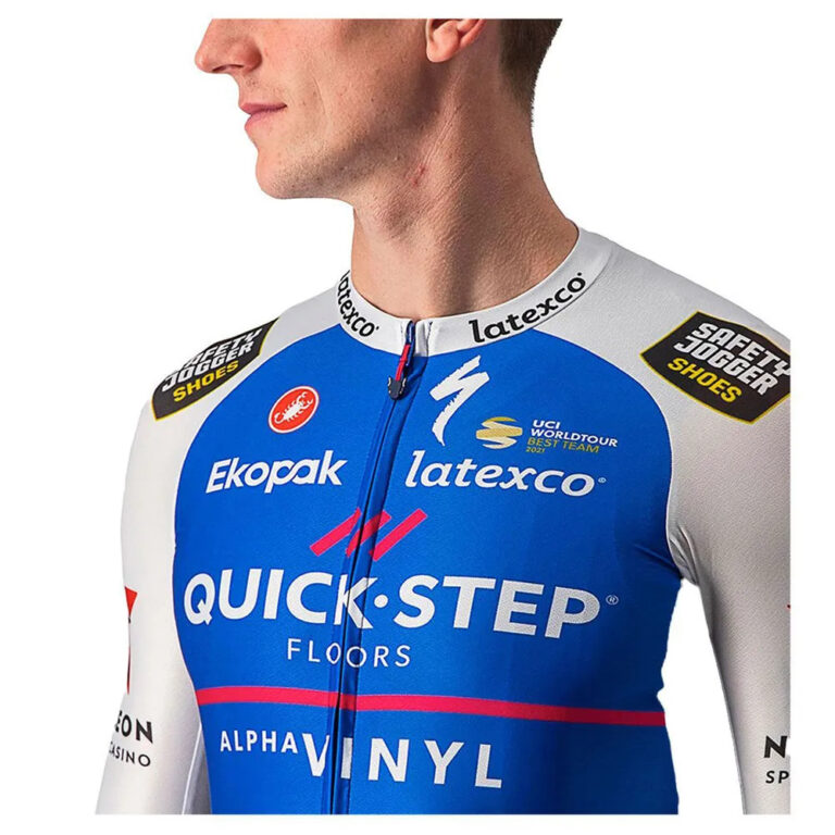 Castelli Quick-Step Aero Race 6.1 Short Sleeve Jersey 2XL Belgian Blue / White - Image 7