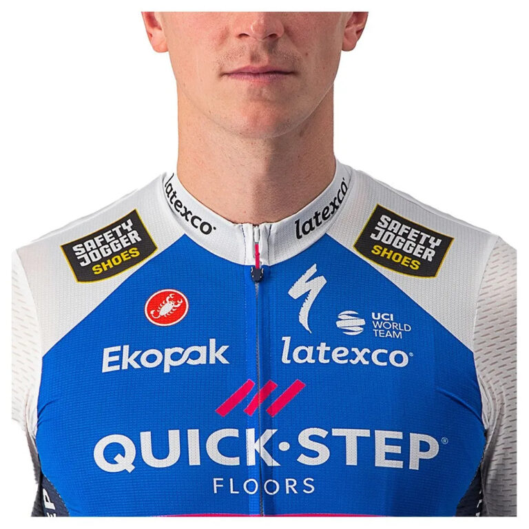 Castelli Quick-Step Competizione Short Sleeve Jersey L Belgian Blue / White - Image 5