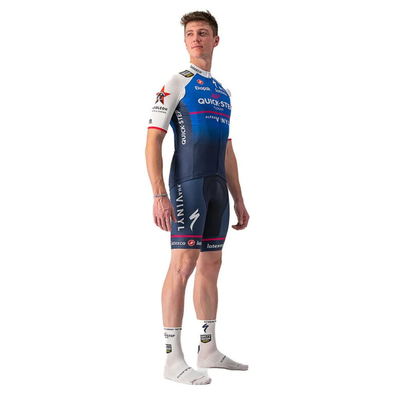 Castelli Quick-Step Competizione Short Sleeve Jersey L Belgian Blue / White - Image 6