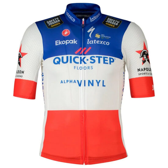 Castelli Quick-Step Competizione Short Sleeve Jersey M French Champion - 2XL French Champion