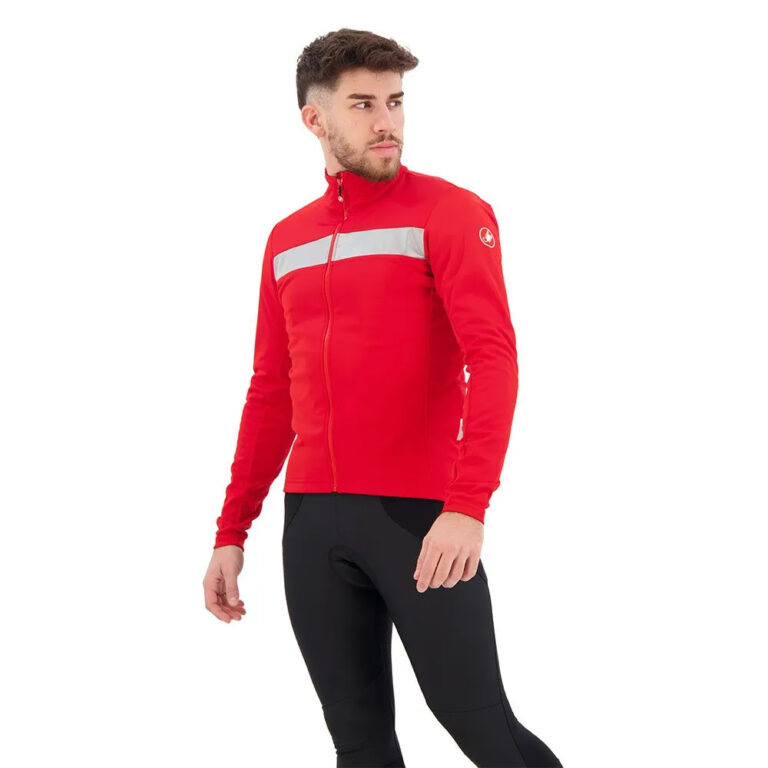 Castelli Raddoppia 3 Jacket S Red / Silver - 2XL Red / Silver - Image 3