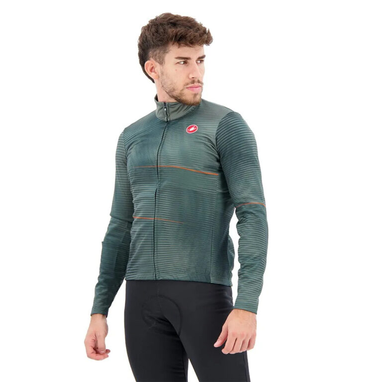 Castelli Raffica Long Sleeve Jersey S Green - 2XL Green - Image 3