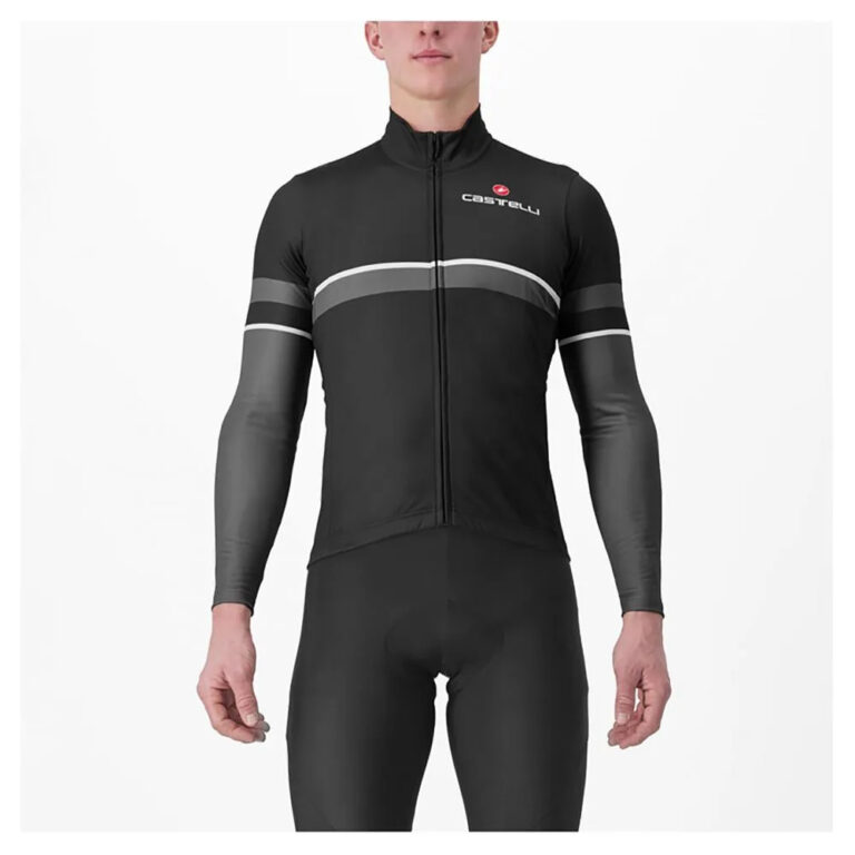 Castelli Retta Long Sleeve Jersey L Black / Dark Gray