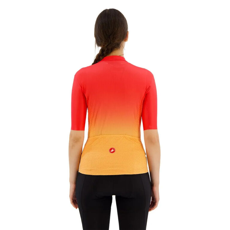 Castelli Salita Short Sleeve Jersey S Hibiscus / Soft Orange-White - L Hibiscus / Soft Orange-White - Image 2