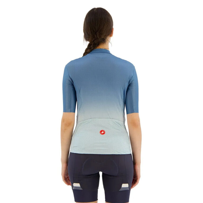 Castelli Salita Short Sleeve Jersey XS Steel Blue / Winter Sky-Electric - XL Steel Blue / Winter Sky-Electric - Image 2