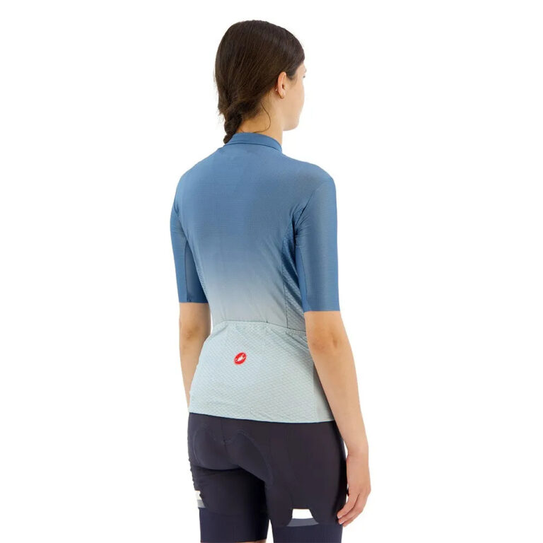 Castelli Salita Short Sleeve Jersey XS Steel Blue / Winter Sky-Electric - XL Steel Blue / Winter Sky-Electric - Image 4