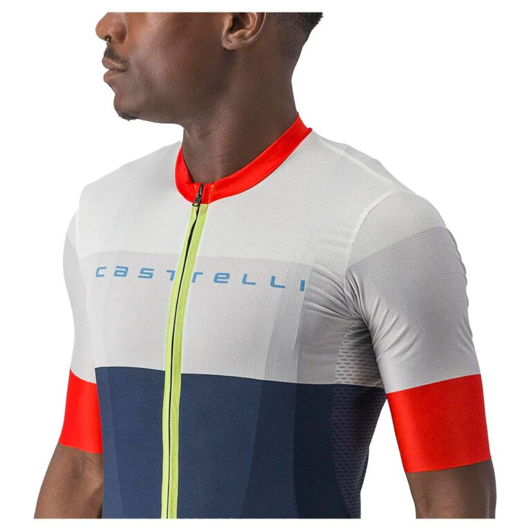 Castelli Sezione Short Sleeve Jersey S Belgian Blue / Ivory - 2XL Belgian Blue / Ivory - Image 4