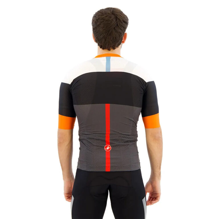 Castelli Sezione Short Sleeve Jersey S Dark Grey / Black / Red Ibis - 2XL Dark Grey / Black / Red Ibis - Image 2