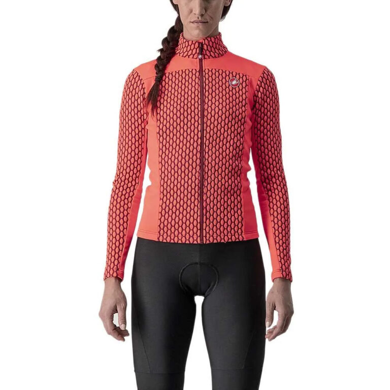 Castelli Sfida 2 FZ Long Sleeve Jersey XS Brilliant Pink / Bordeaux - L Brilliant Pink / Bordeaux