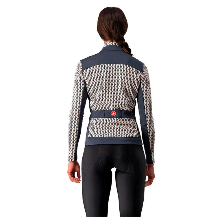 Castelli Sfida 2 FZ Long Sleeve Jersey S Soft Pink / Dark Steel Blue - Image 2