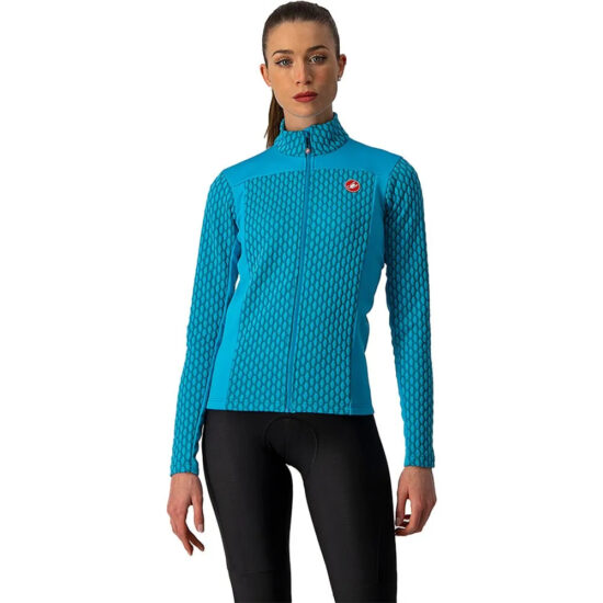 Castelli Sfida 2 FZ Long Sleeve Jersey XS Teal Blue / Sky Blue - L Teal Blue / Sky Blue