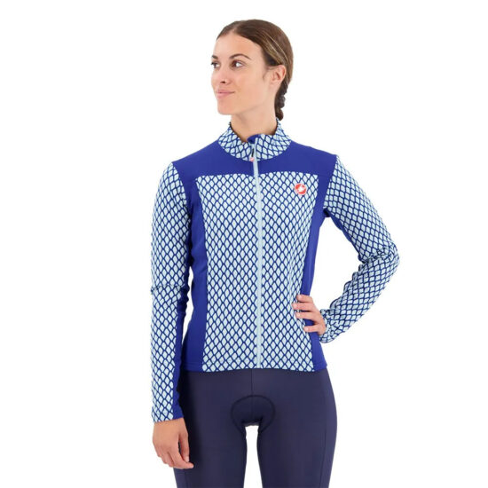 Castelli Sfida FZ Long Sleeve Jersey XS Dark Blue / Light Blue - XL Dark Blue / Light Blue