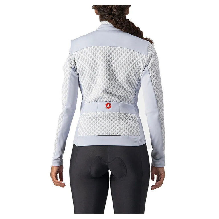 Castelli Sfida FZ Long Sleeve Jersey XS Grey Silver / White - XL Grey Silver / White - Image 2