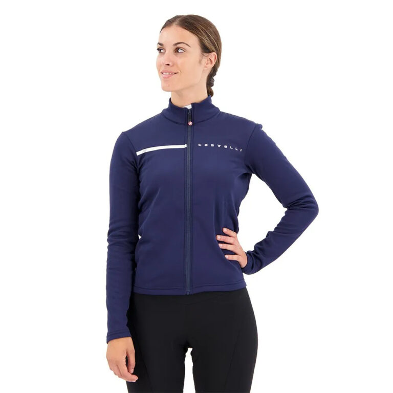 Castelli Sinergia 2 Fz Long Sleeve Jersey XS Blue / Silver - L Blue / Silver