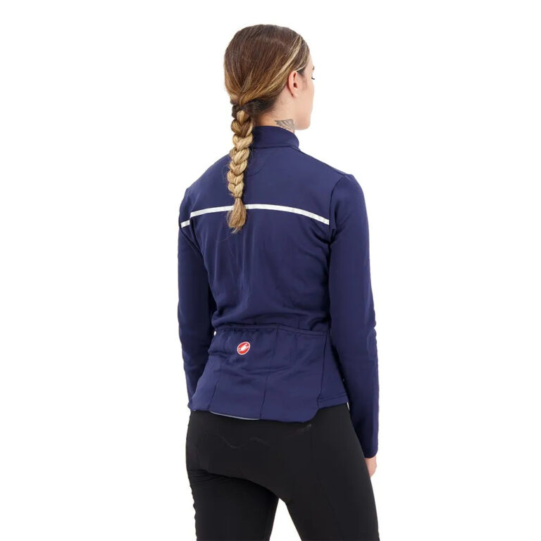 Castelli Sinergia 2 Fz Long Sleeve Jersey XS Blue / Silver - L Blue / Silver - Image 4