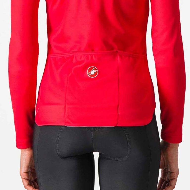 Castelli Sinergia 2 Long Sleeve Jersey XS Black / Hibiscus - L Black / Hibiscus - Image 4