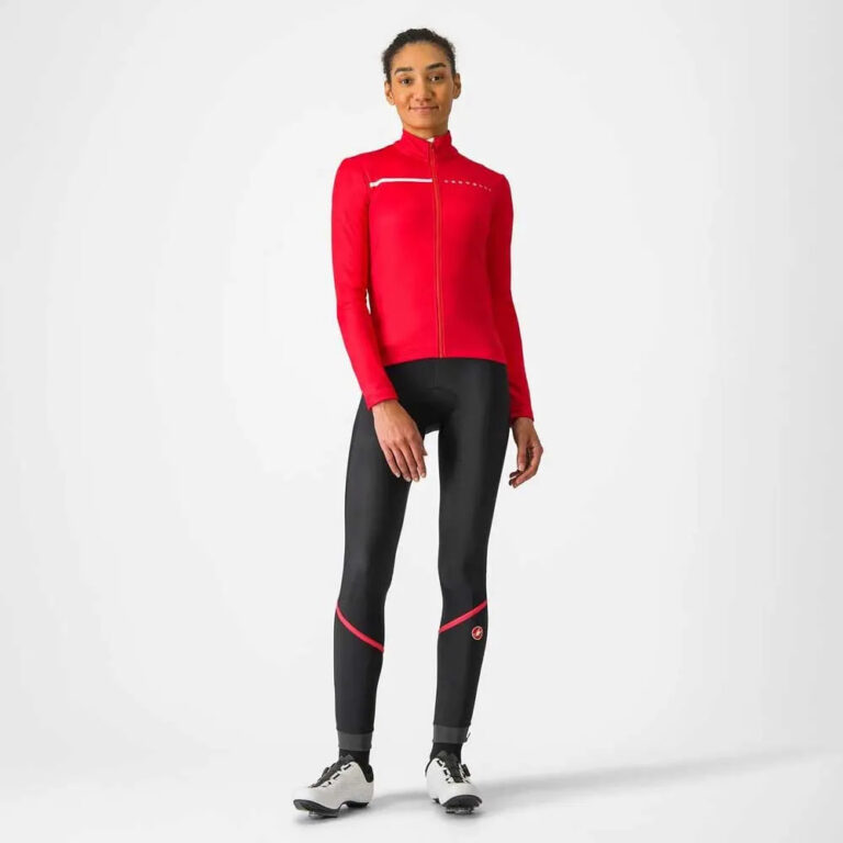 Castelli Sinergia 2 Long Sleeve Jersey XS Black / Hibiscus - L Black / Hibiscus - Image 6