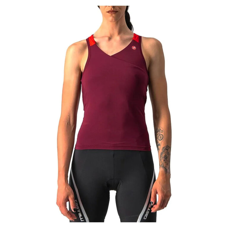 Castelli Solaris Sleeveless Jersey XS Bordeaux / Red - XL Bordeaux / Red