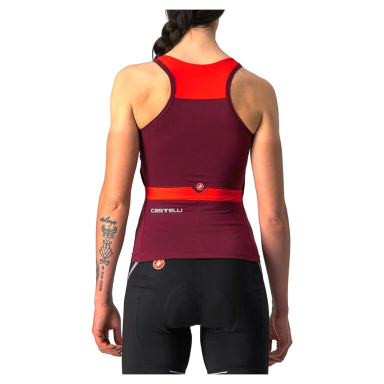 Castelli Solaris Sleeveless Jersey XS Bordeaux / Red - XL Bordeaux / Red - Image 2