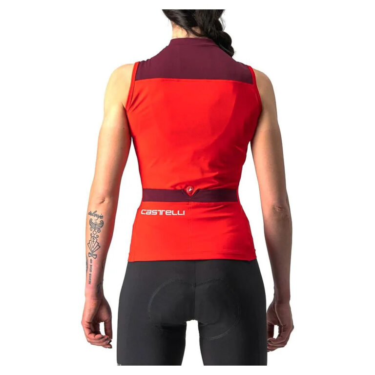 Castelli Solaris Sleeveless Jersey S Red / Bordeaux - L Red / Bordeaux - Image 2