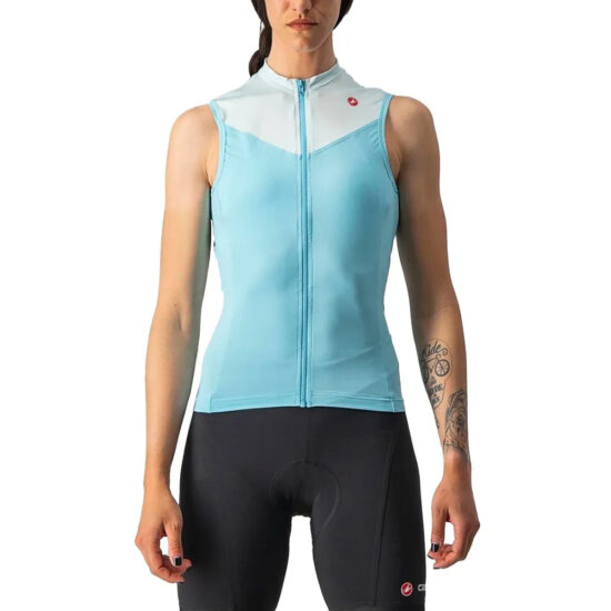 Castelli Solaris Sleeveless Jersey S Sky Light / Light Acqua