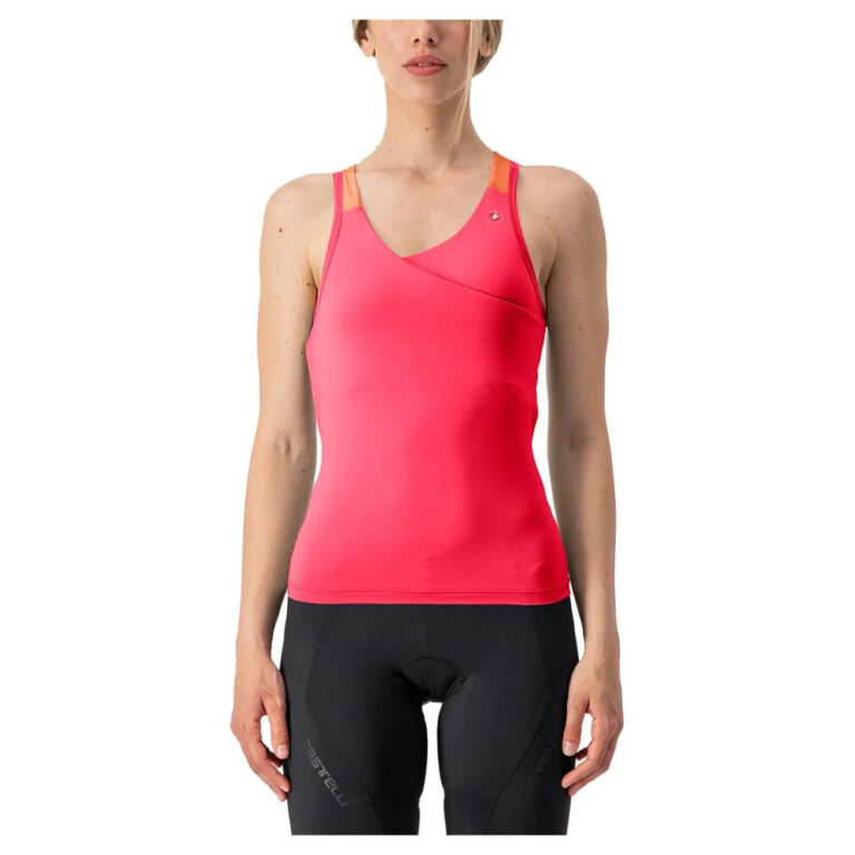 Castelli Solaris Sleeveless Jersey S Soft Orange / Hibiscus