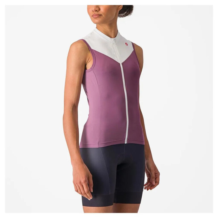 Castelli Solaris Sleeveless Jersey M Deep Purple / Ivory - XL Deep Purple / Ivory - Image 3