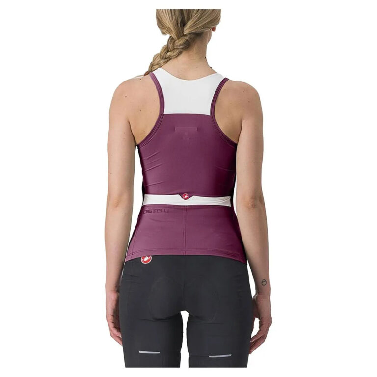 Castelli Solaris Sleeveless Jersey M Deep Purple / Ivory - Image 2