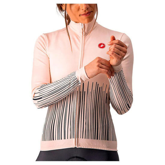 Castelli Sorpresa FZ Long Sleeve Jersey L Soft Pink / Drak Grey - XL Soft Pink / Drak Grey