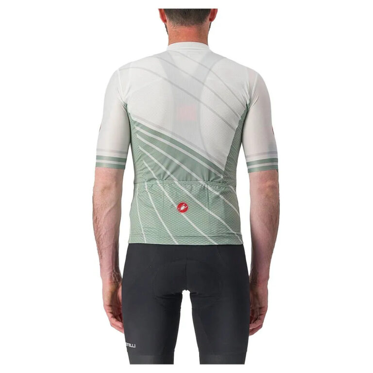 Castelli Speed Strada Short Sleeve Jersey M Ivory / Defender Green - XL Ivory / Defender Green - Image 2