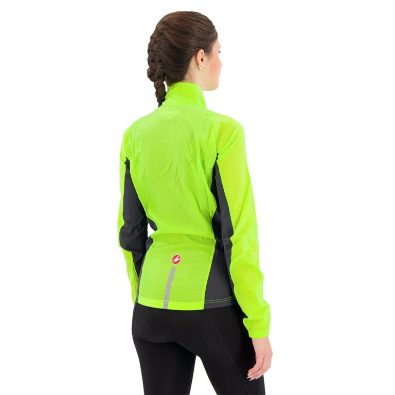 Castelli Squadra Stretch Jacket XS Electric Lime / Dark Grey - XL Electric Lime / Dark Grey - Image 4