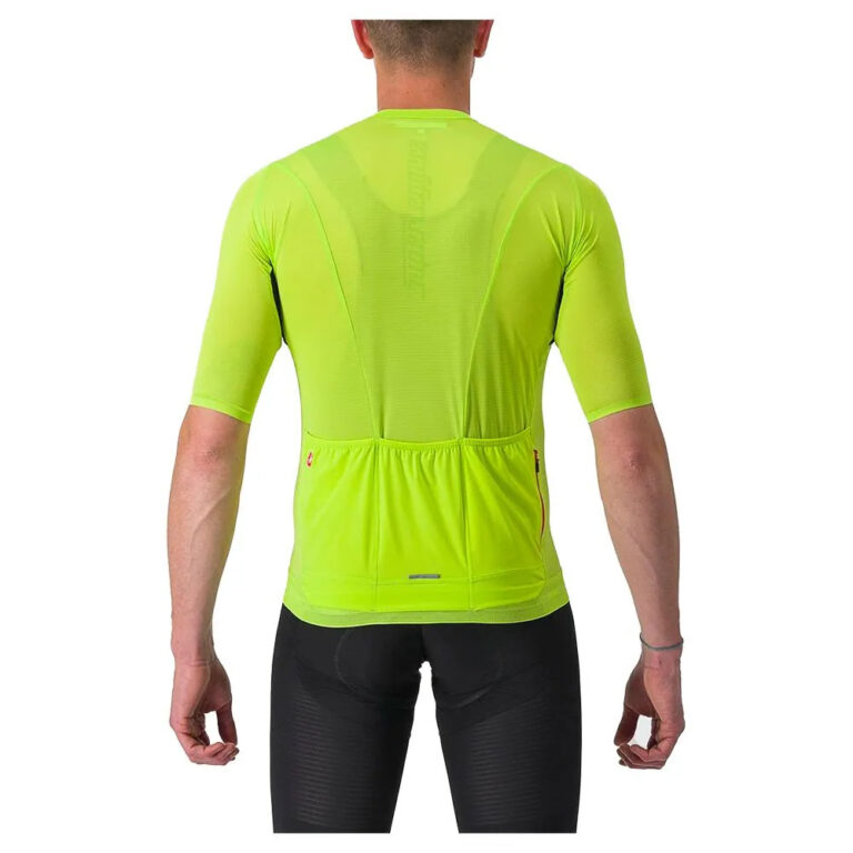 Castelli Superleggera 3 Short Sleeve Jersey S Electric Lime - 3XL Electric Lime - Image 2