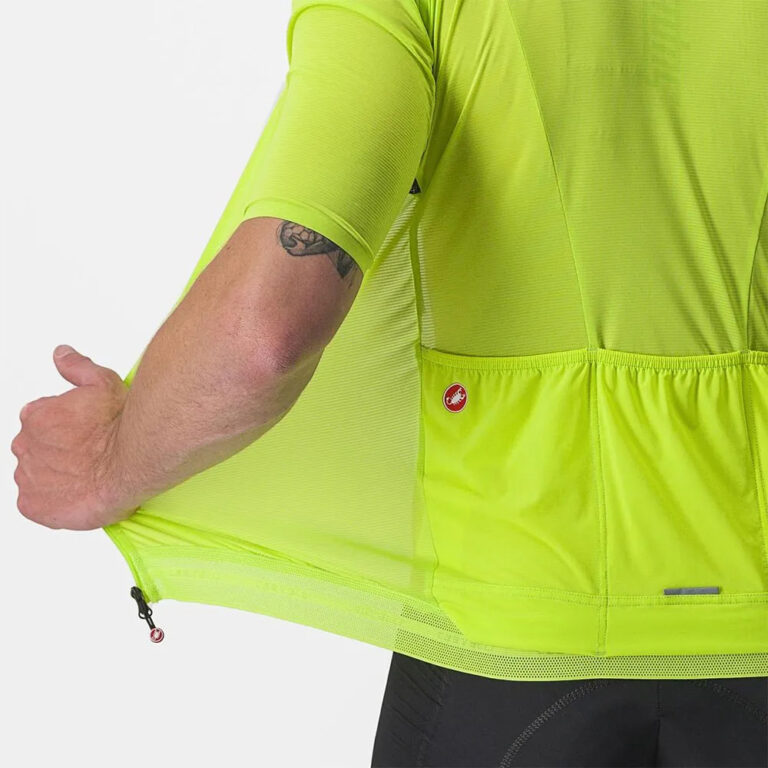 Castelli Superleggera 3 Short Sleeve Jersey S Electric Lime - 3XL Electric Lime - Image 5