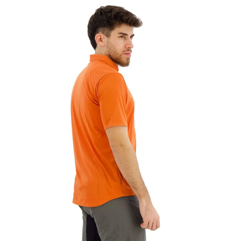 Castelli Tech 2 Short Sleeve Polo M Orange Rust - 2XL Orange Rust - Image 4