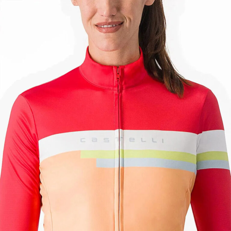 Castelli Tornare Long Sleeve Jersey S Dark Grey / Soft Orange - M Dark Grey / Soft Orange - Image 4