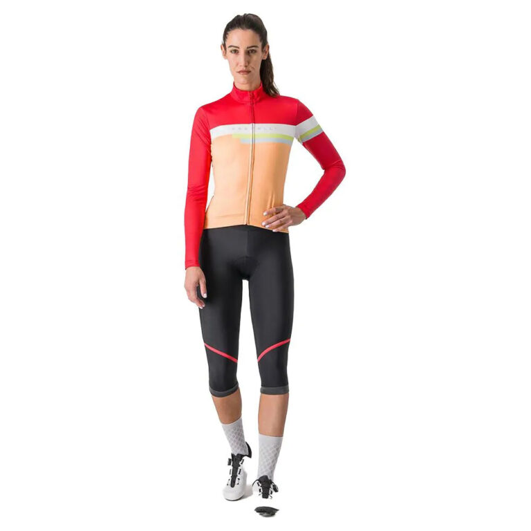 Castelli Tornare Long Sleeve Jersey S Dark Grey / Soft Orange - M Dark Grey / Soft Orange - Image 5