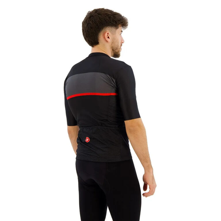 Castelli Tradizione Short Sleeve Jersey M Light Black / Dark Gray-Red - 2XL Light Black / Dark Gray-Red - Image 4