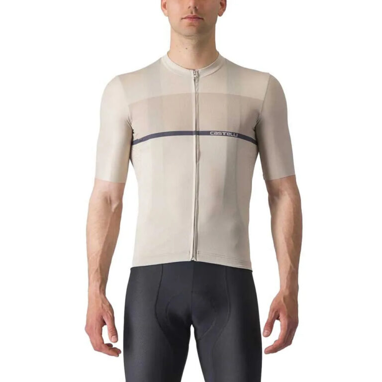 Castelli Tradizione Short Sleeve Jersey S Silver Moon / Clay-Twilight Blue - 3XL Silver Moon / Clay-Twilight Blue