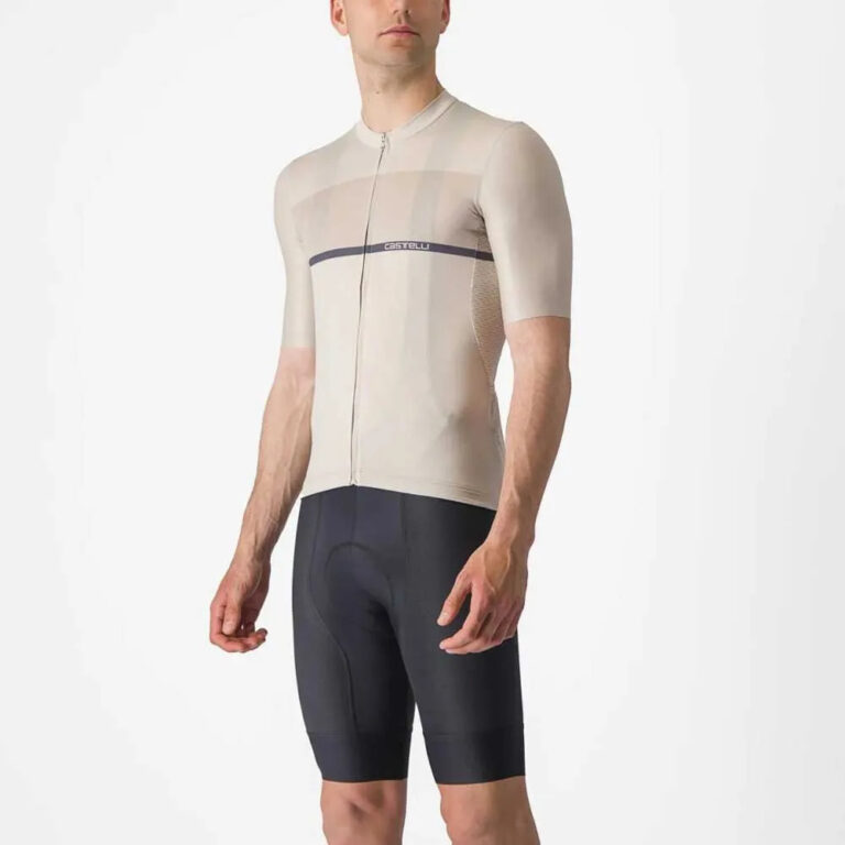 Castelli Tradizione Short Sleeve Jersey S Silver Moon / Clay-Twilight Blue - 3XL Silver Moon / Clay-Twilight Blue - Image 3