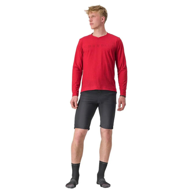 Castelli Trail Tech 2 Long Sleeve T-shirt M Dark Red - XL Dark Red - Image 5