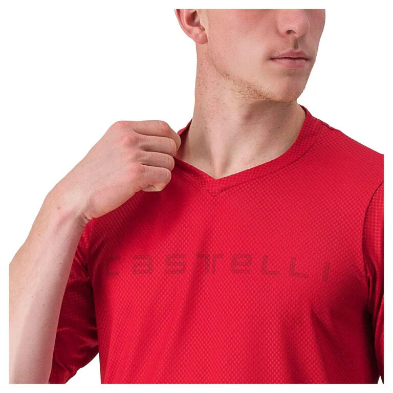 Castelli Trail Tech 2 Short Sleeve T-shirt M Dark Red - Image 4