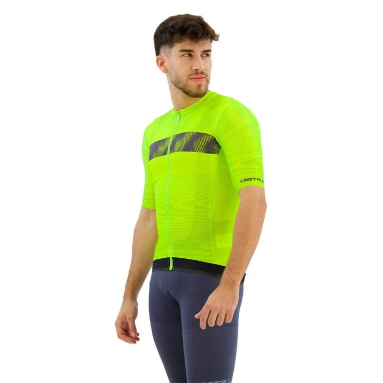 Castelli Unlimited Endurance Short Sleeve Jersey M Electric Lime / Dark Gray - 2XL Electric Lime / Dark Gray - Image 3